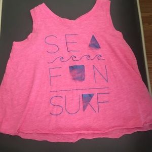 Girl’s 10-12 pink And Blue Tank Top